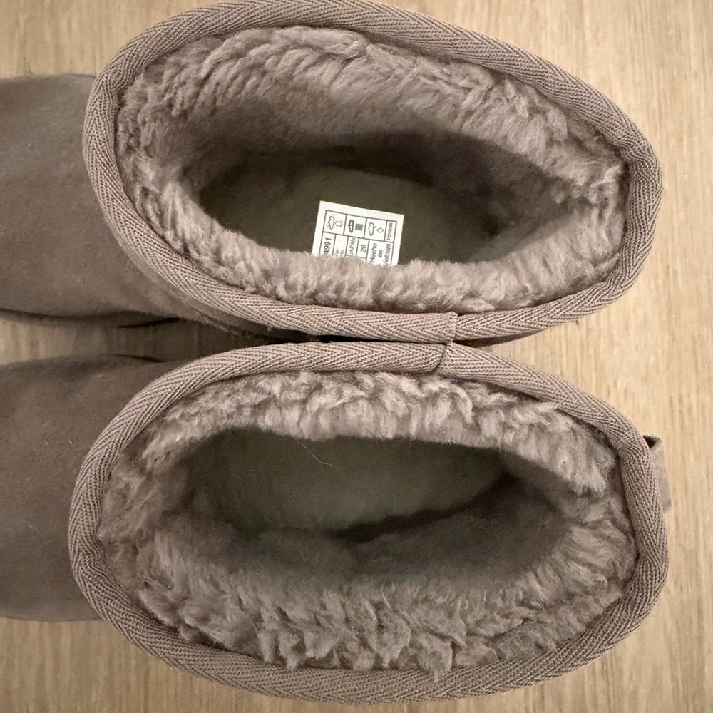 UGG Gray Platform Mini Boots - Picture 3 of 3